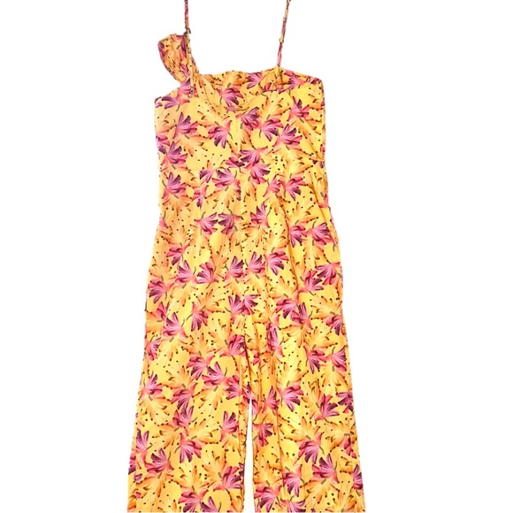 FARM Rio Yellow Banana Sunshine Bow Jumpsuit Size XS - Picture 8 of 12